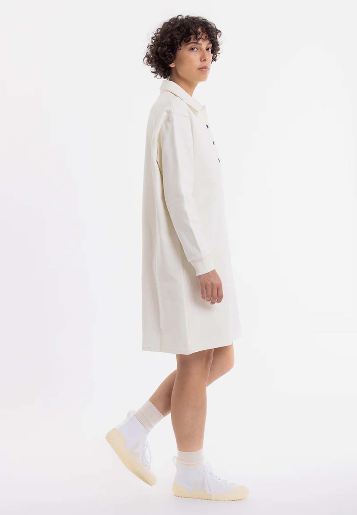 ROTHOLZ Polo Jersey Dress offwhite M