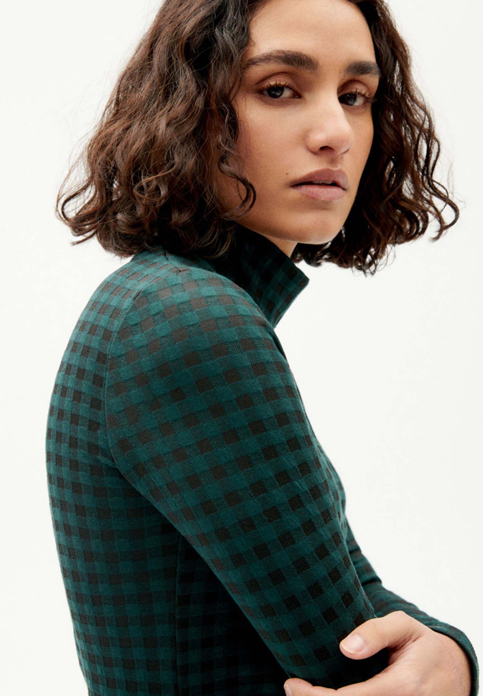 THINKING MU Trash Longsleeve Ellen Jacquard Vichy THINKING MU Trash Longsleeve Ellen Jacquard Vichy