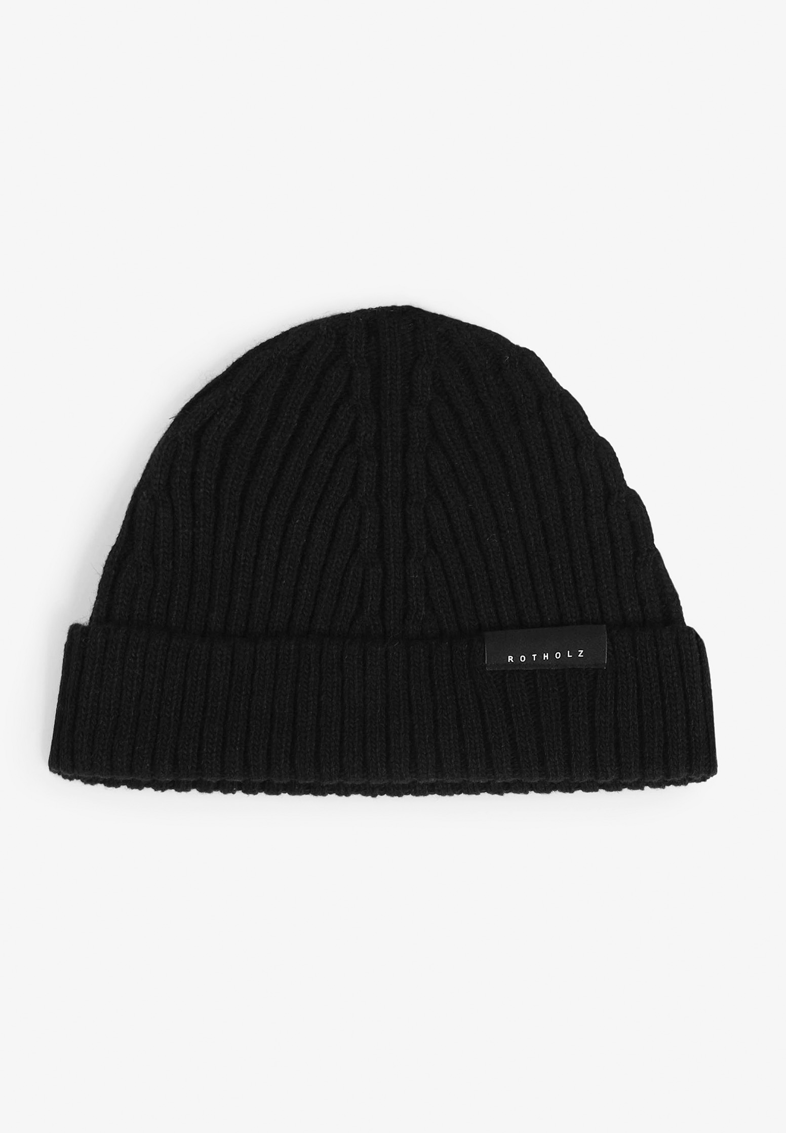 ROTHOLZ Cropped Ribbed Beanie