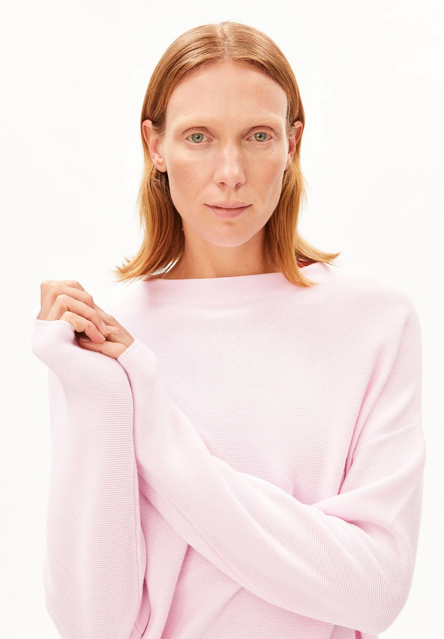 dress, sweater, pink, knit, long-sleeve