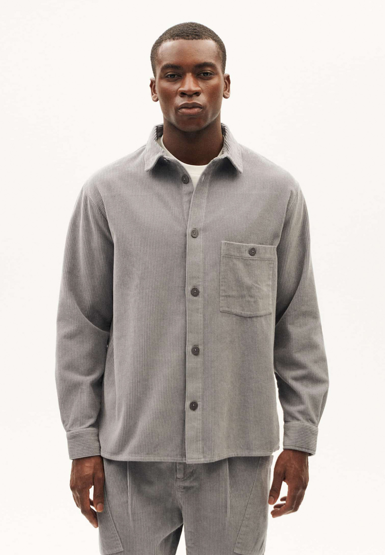 THINKING MU Overshirt Theo Corduroy