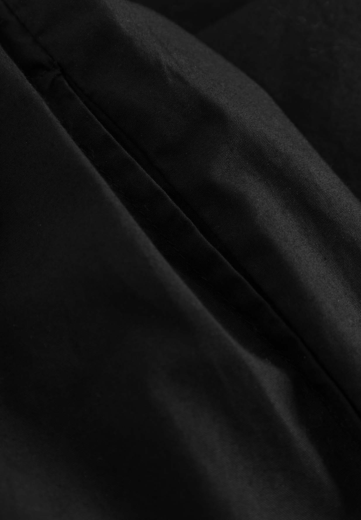 KNOWLEDGECOTTON APPAREL Poplin Elastic Waist Skirt black jet XXL
