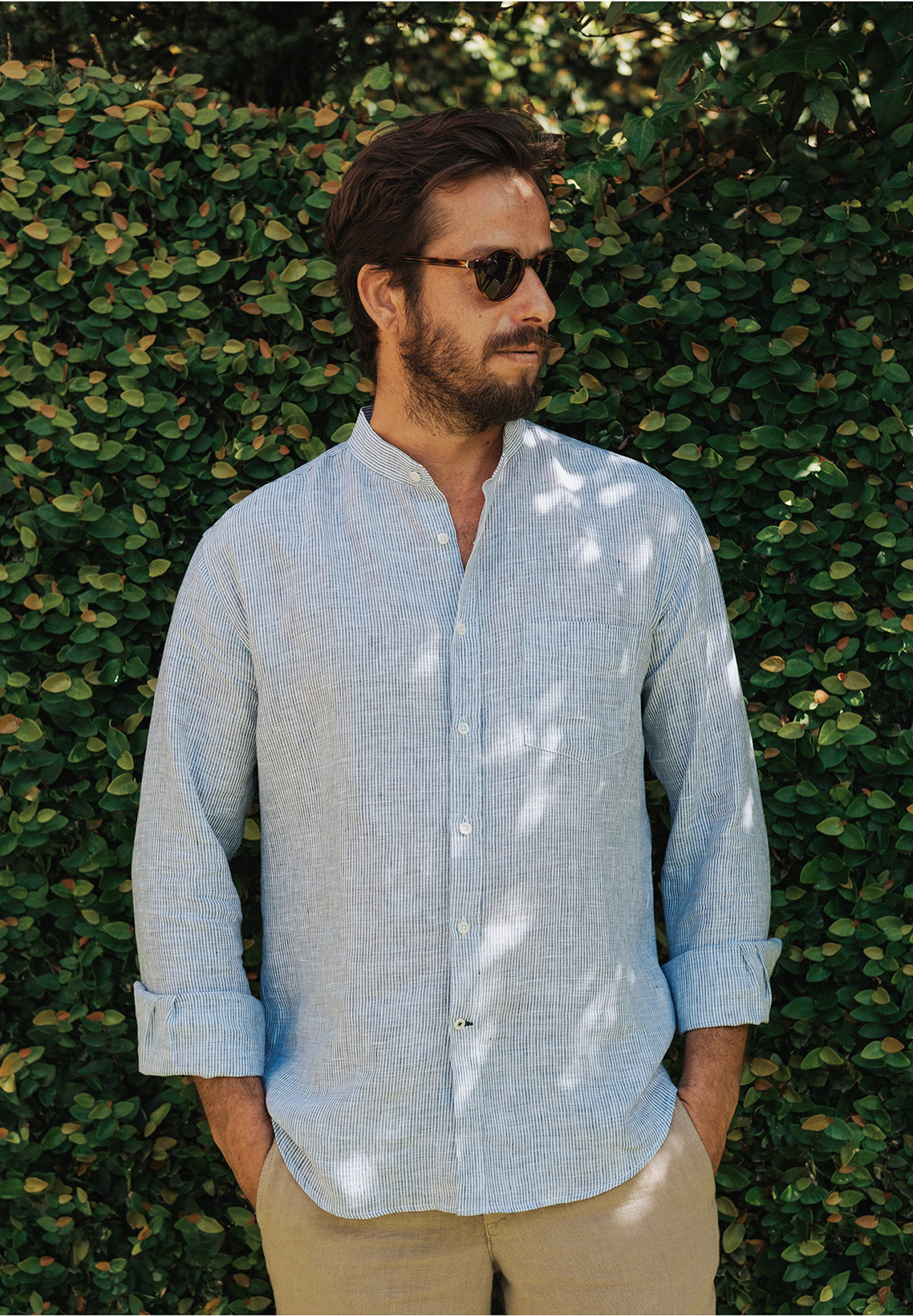 Hemd, Sonnenbrille, Erwachsener, Mann, Person