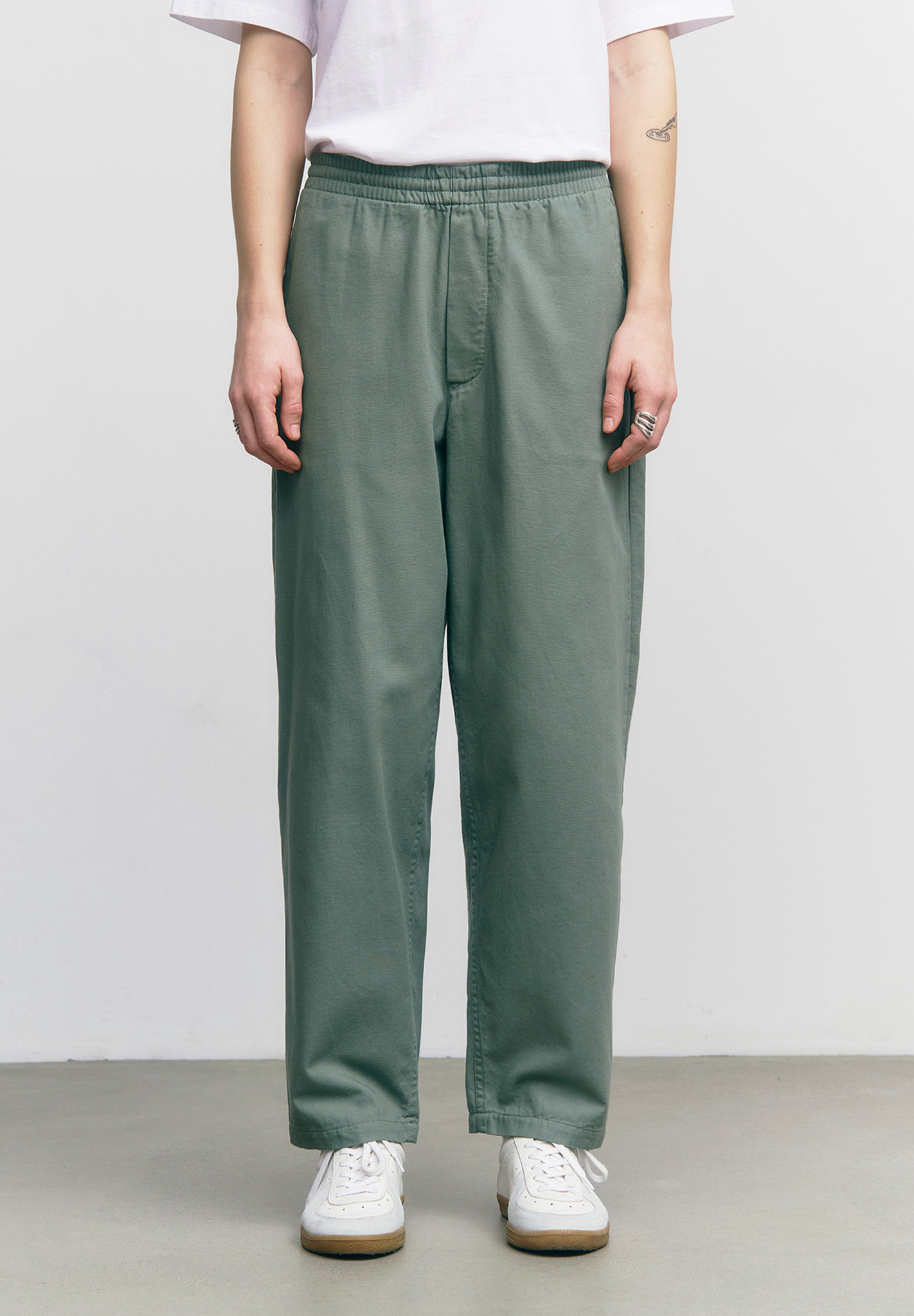 hose, sandfarben, komfortbund, seite, weite