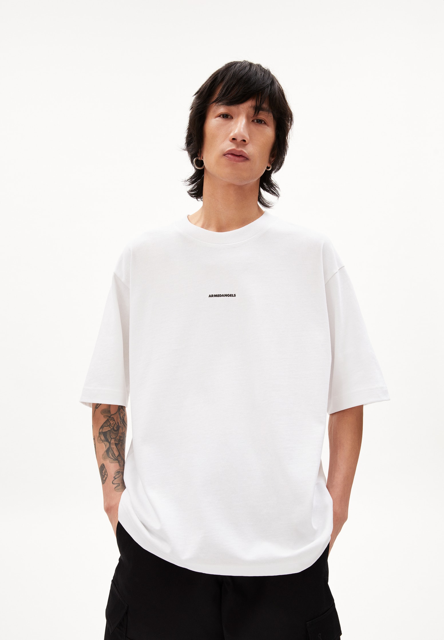 ARMEDANGELS T-Shirt Aalox solid white XL