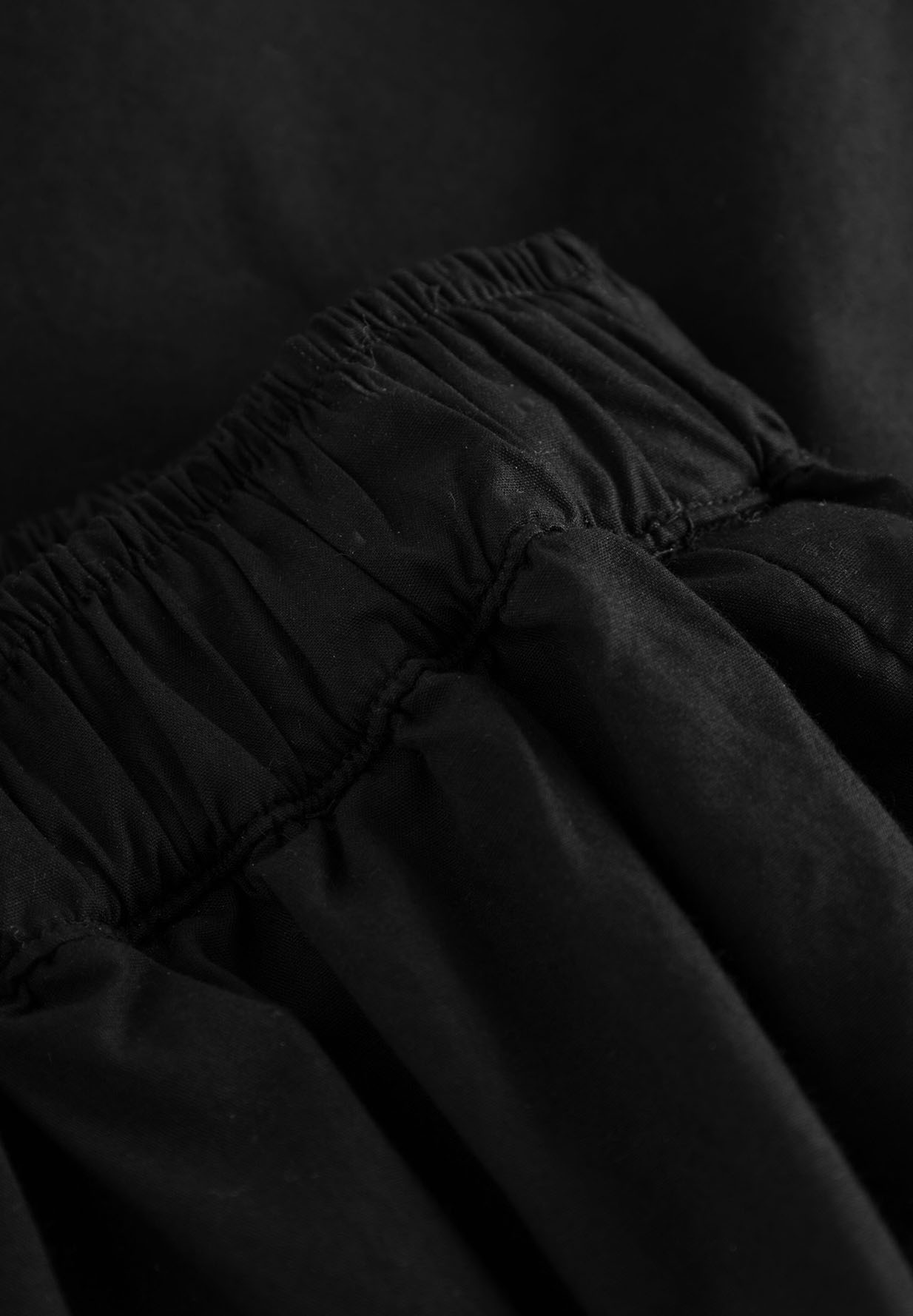 KNOWLEDGECOTTON APPAREL Poplin Elastic Waist Skirt black jet XS
