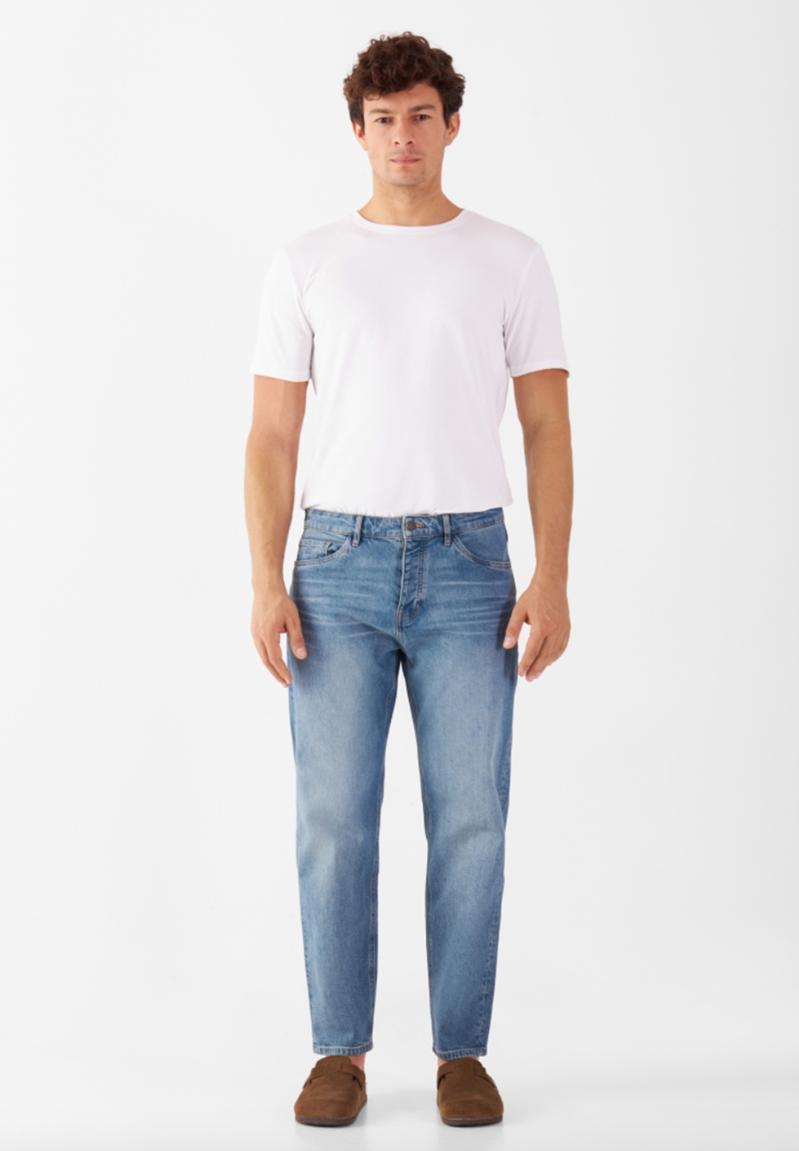 DAWN DENIM Rise Organic Low Stretch Hosen, T-shirt, Jeanshose, Mann, Person