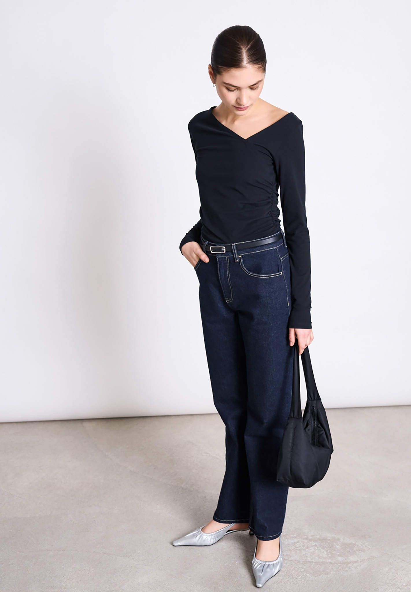 JAN 'N JUNE Asymmetrical Longsleeve Casma Hosen, Jeans, Langarm, Person, Frau