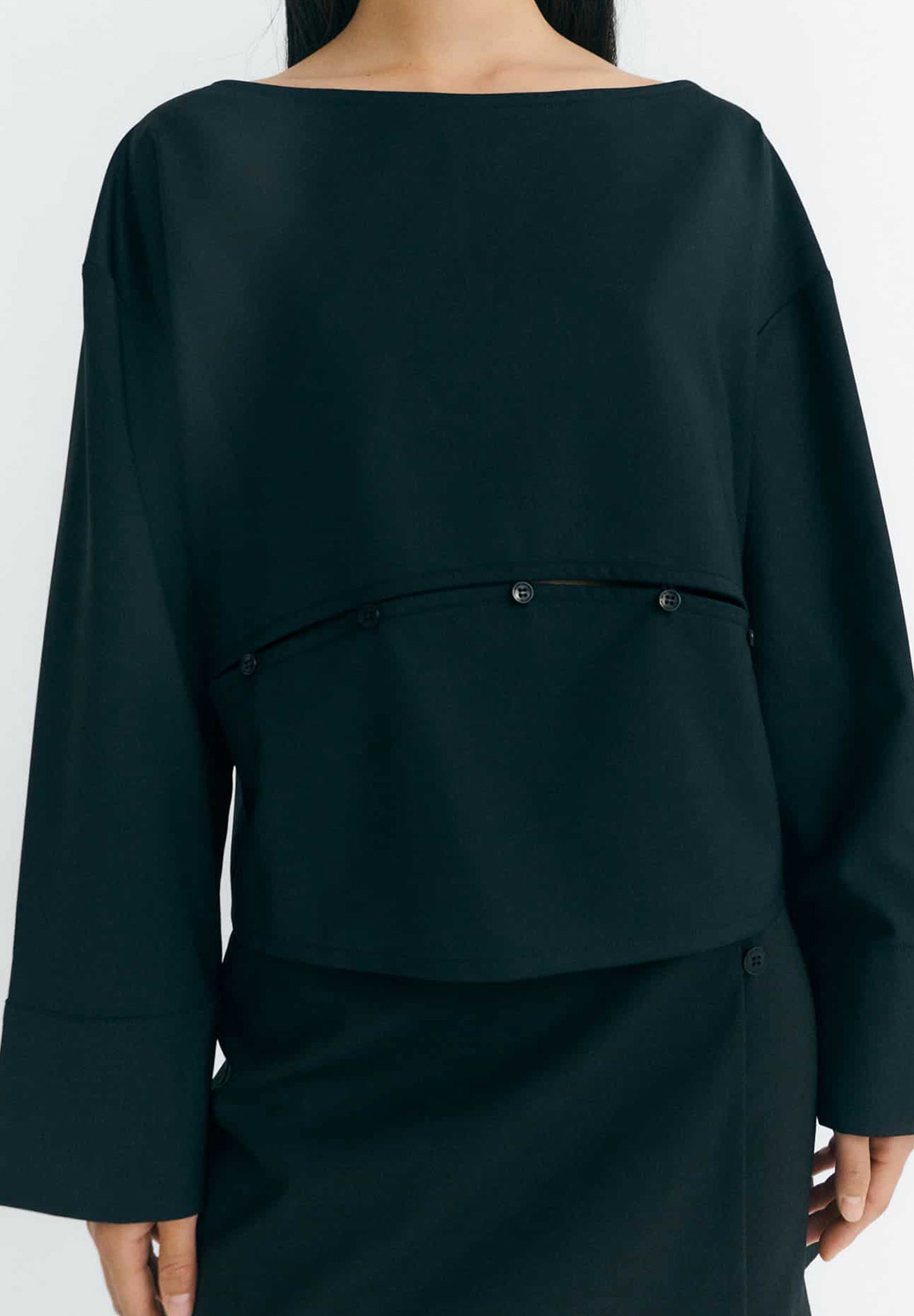 THINKING MU Blouse Marion Langarm, Ärmel, Mantel, Formelle Kleidung, Kleid