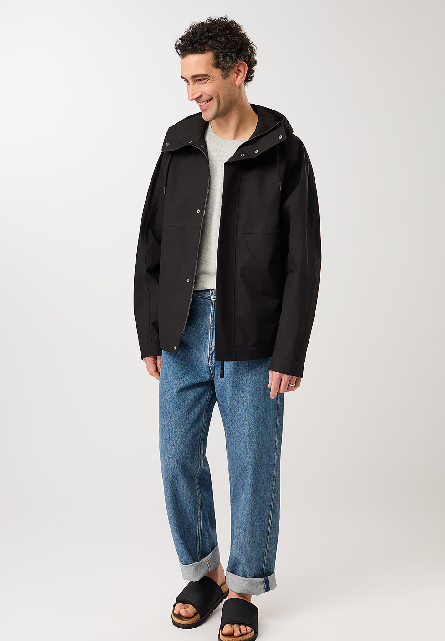 Mantel, Jacke, Hosen, Person