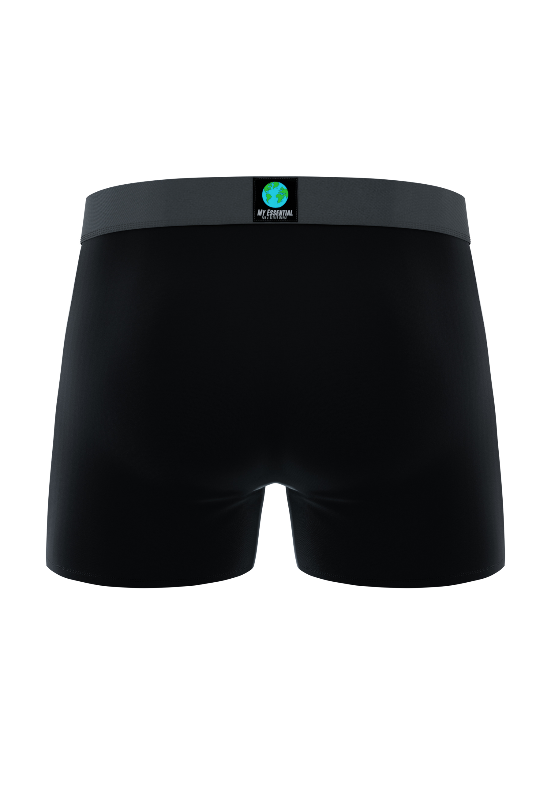 MY ESSENTIAL CLOTHING 3-Pack Boxershorts all black L
