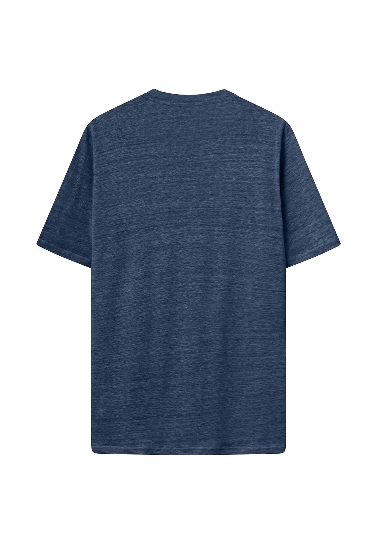 KNOWLEDGECOTTON APPAREL Linen T-Shirt total eclipse S