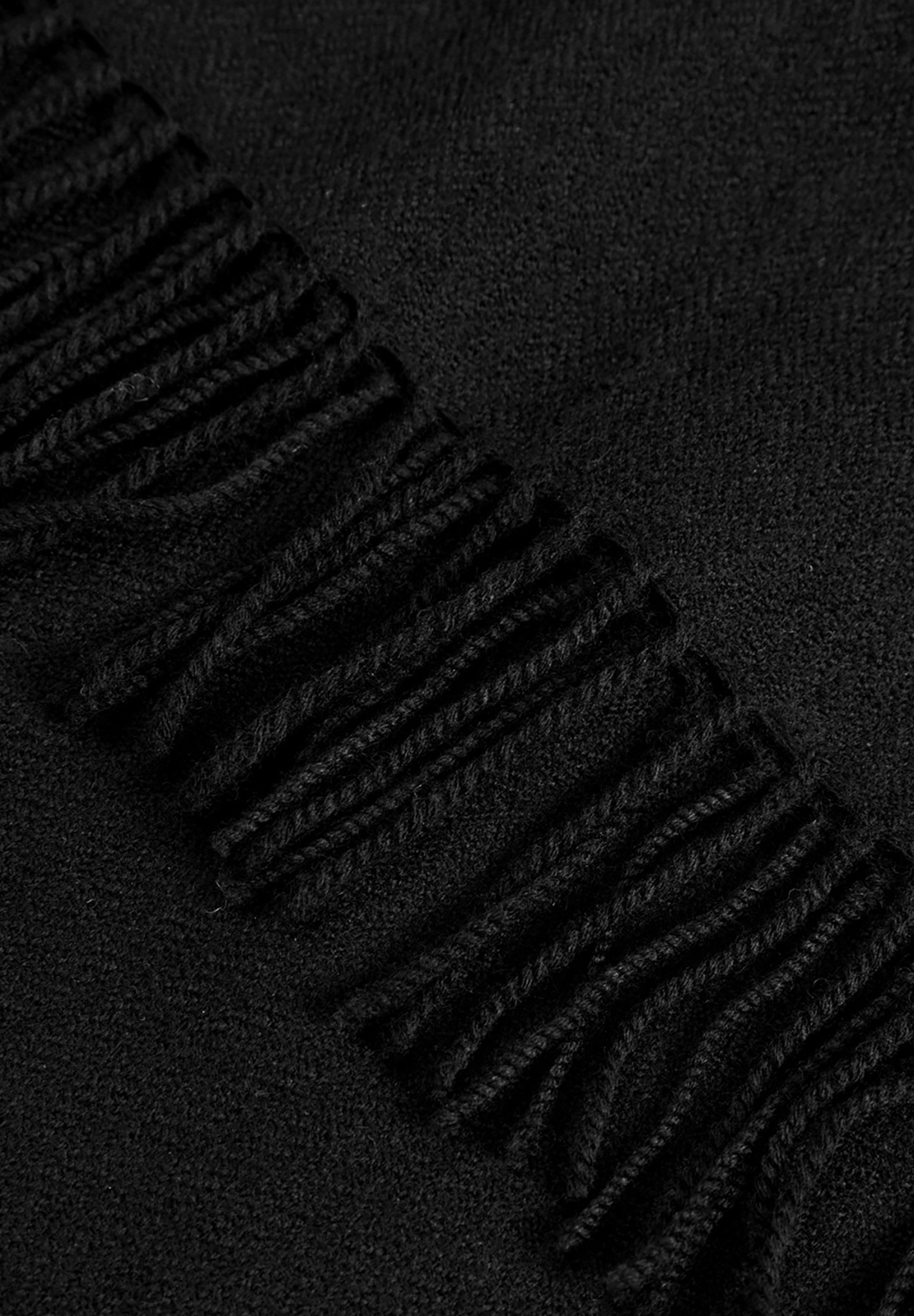 ROTHOLZ Scarf Merino Wool Schwarz, Person
