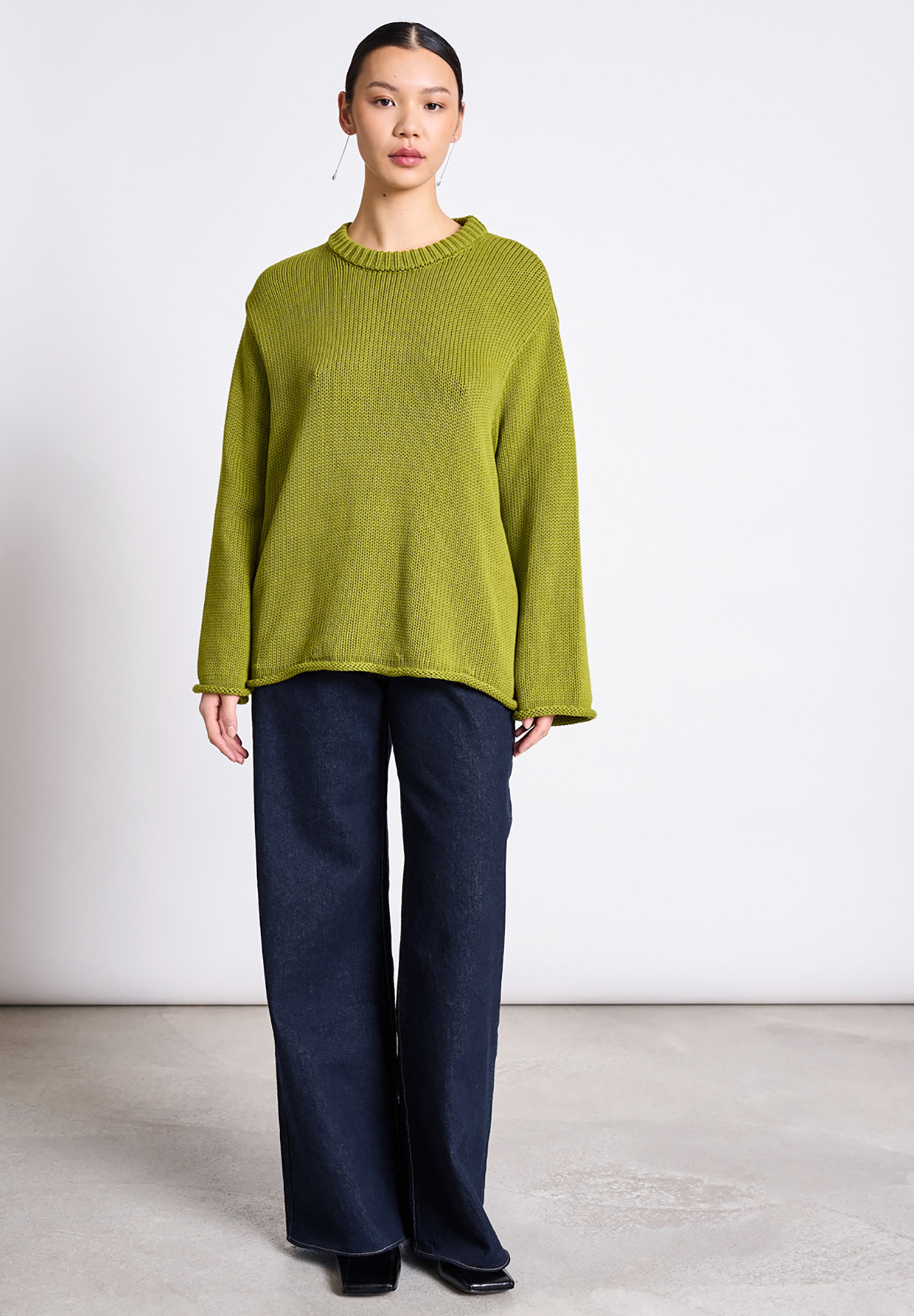 Modisch, Kleidung, Strickwaren, Pullover, Person