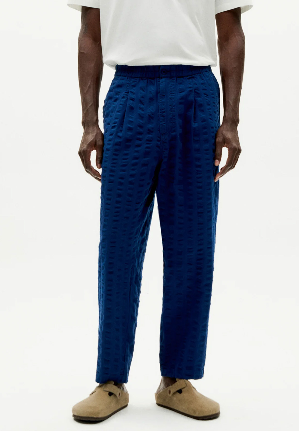 THINKING MU Luc Pants Big Seersucker THINKING MU Luc Pants Big Seersucker