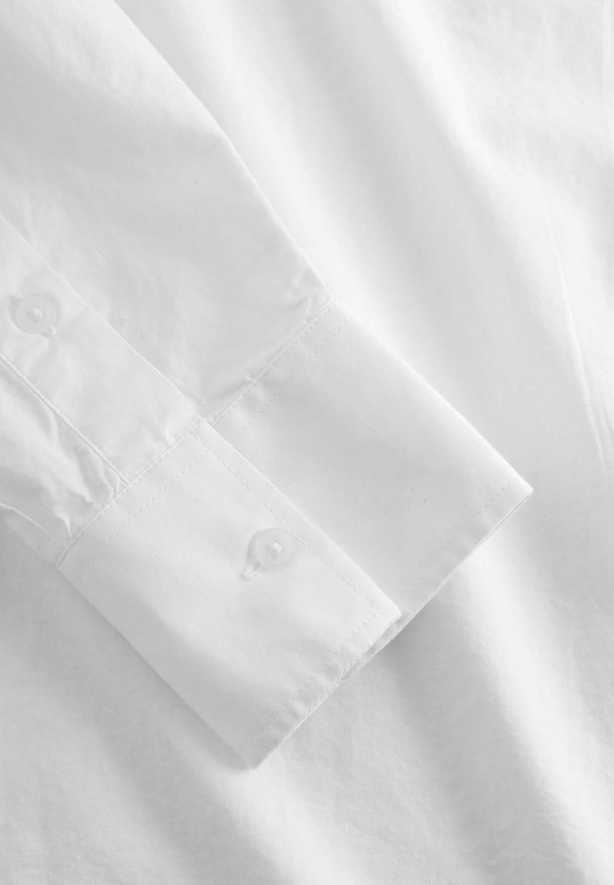 KNOWLEDGECOTTON APPAREL Boxy Poplin Shirt bright white KNOWLEDGECOTTON APPAREL Boxy Poplin Shirt bright white