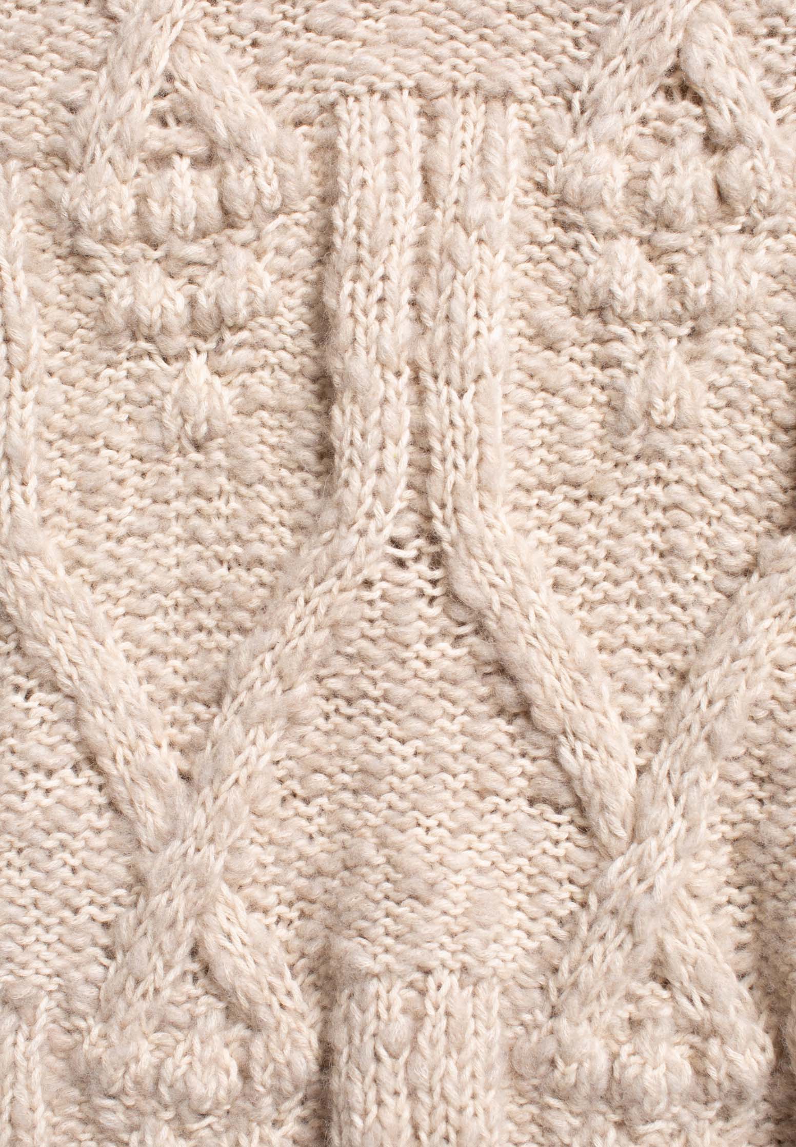NUDIE JEANS Strickpullover Elsa Cable Knit oat S