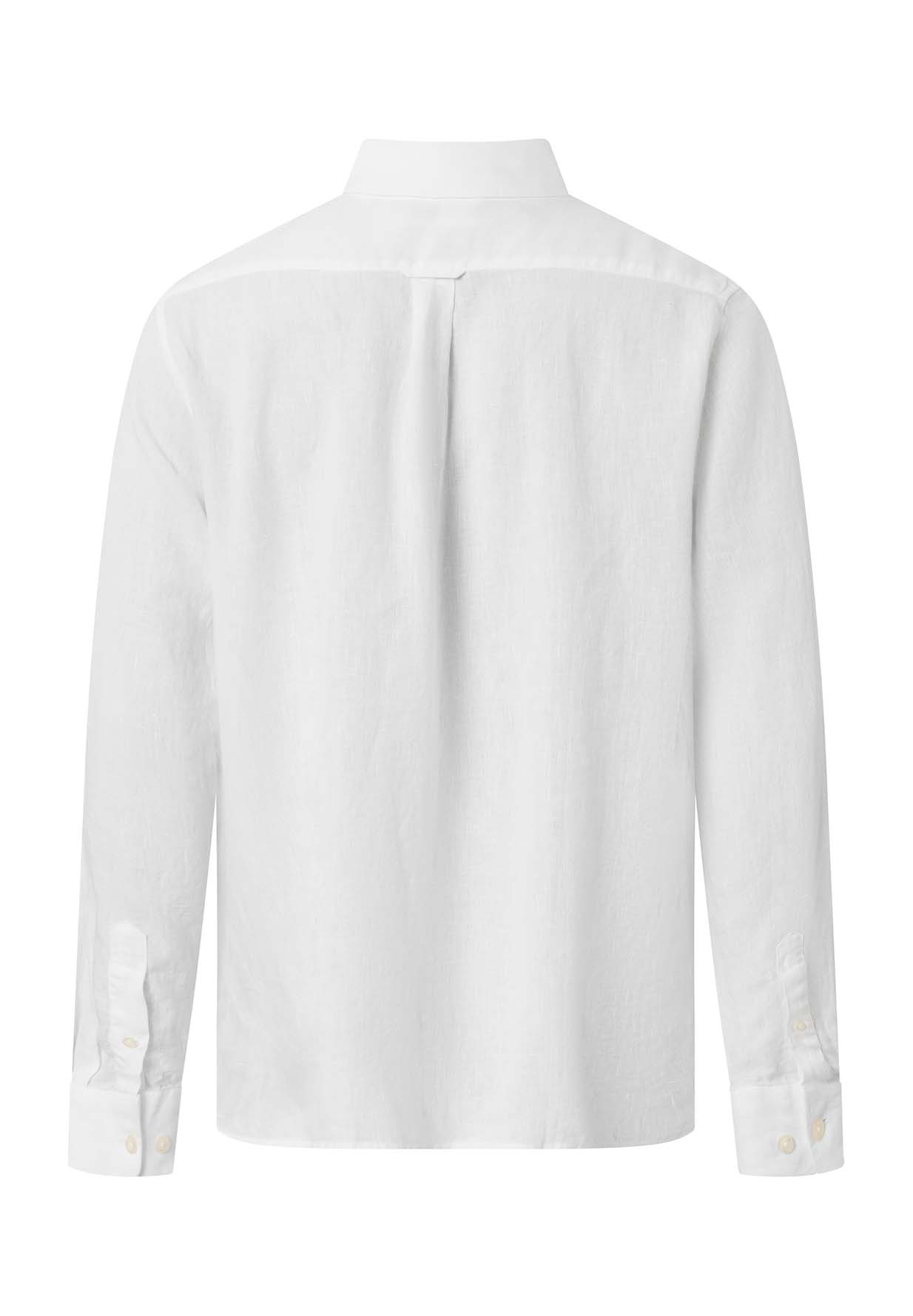KNOWLEDGECOTTON APPAREL Custom Fit Linen Shirt bright white S