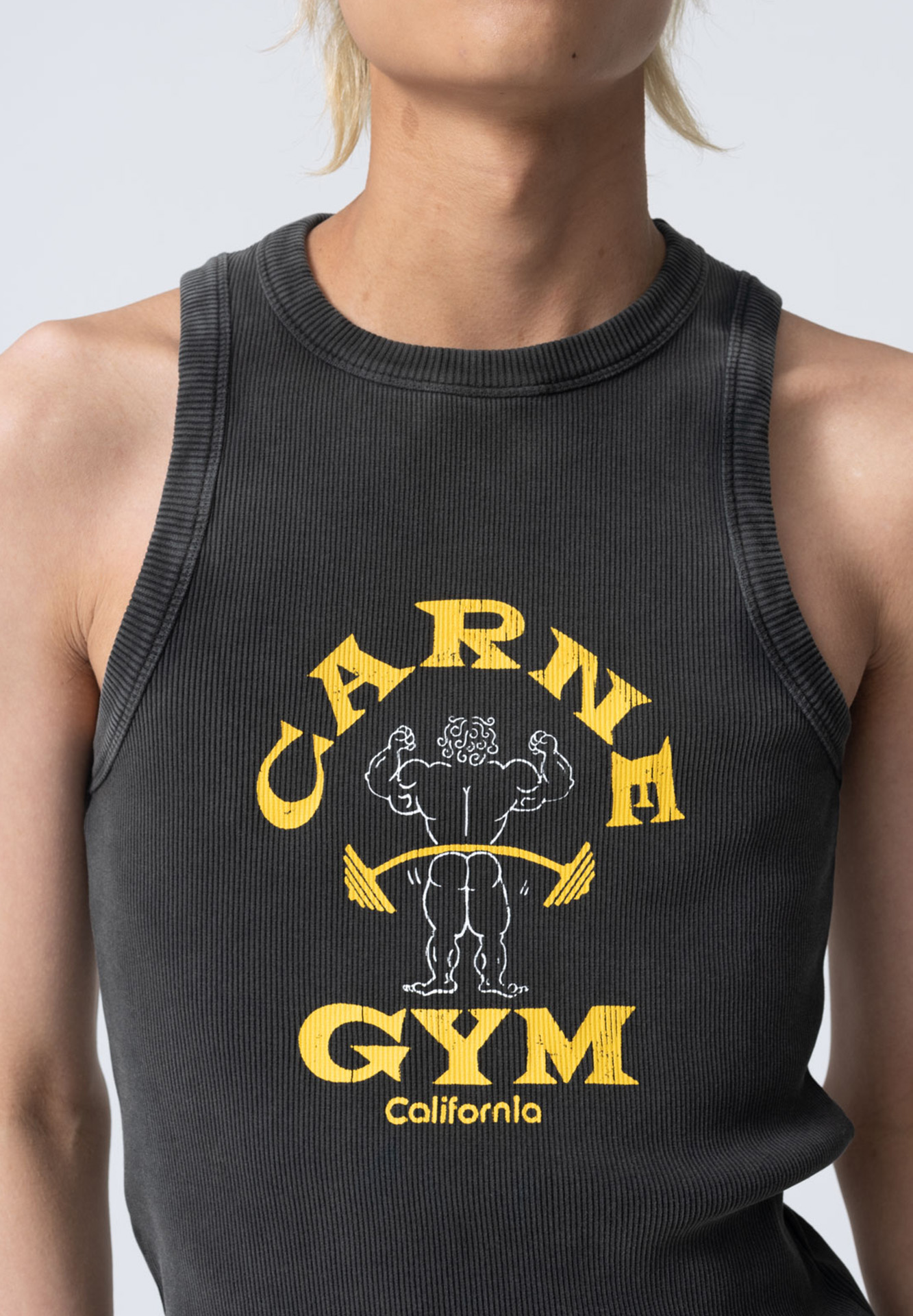 CARNE BOLLENTE T-Shirt Carne Gym washed black M