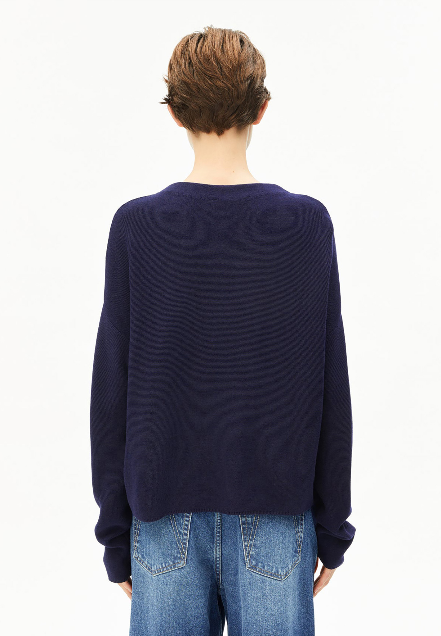 Langarm, Strickwaren, Pullover, Person, Jeans