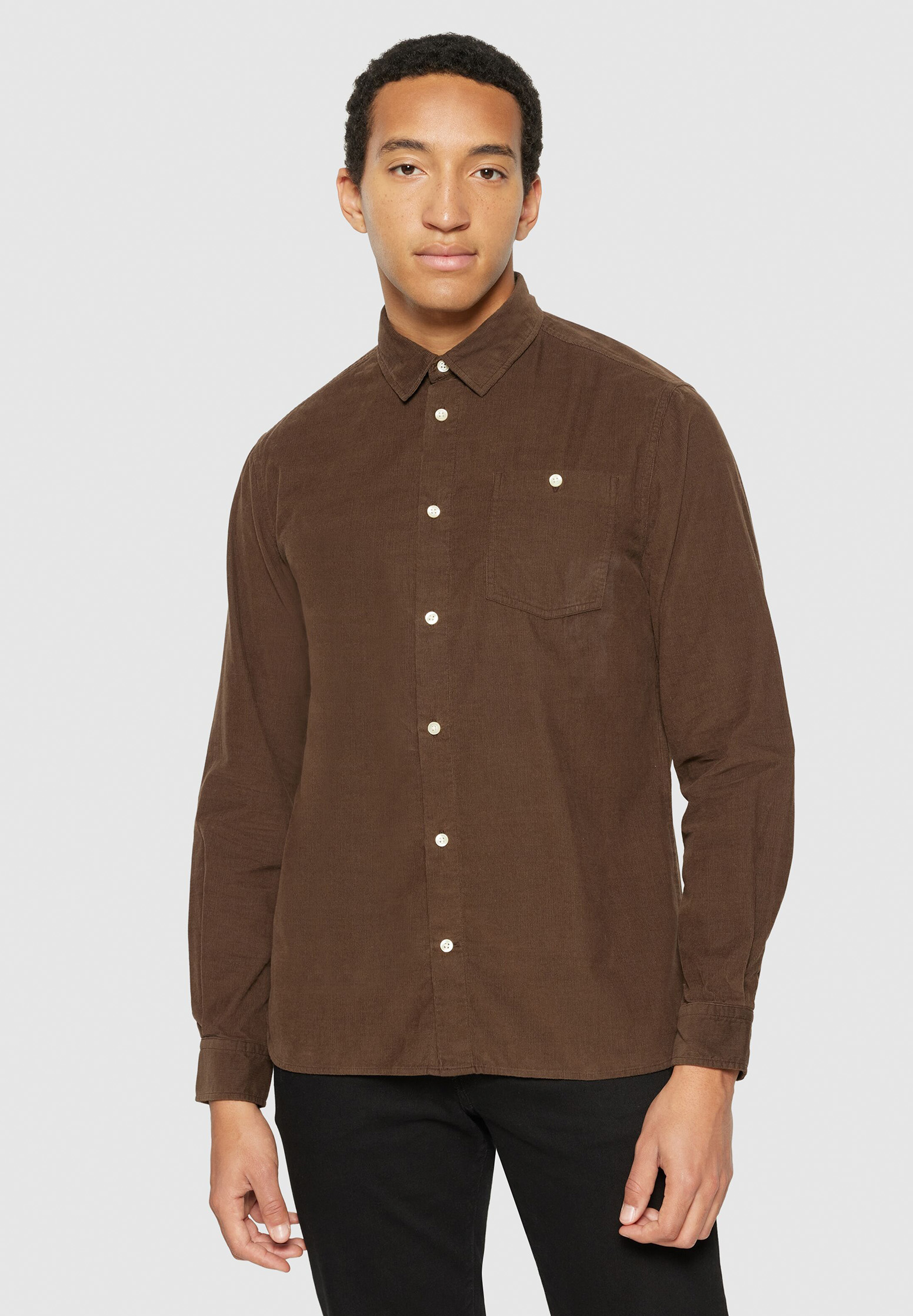 KNOWLEDGECOTTON APPAREL Regular Fit Corduroy Shirt