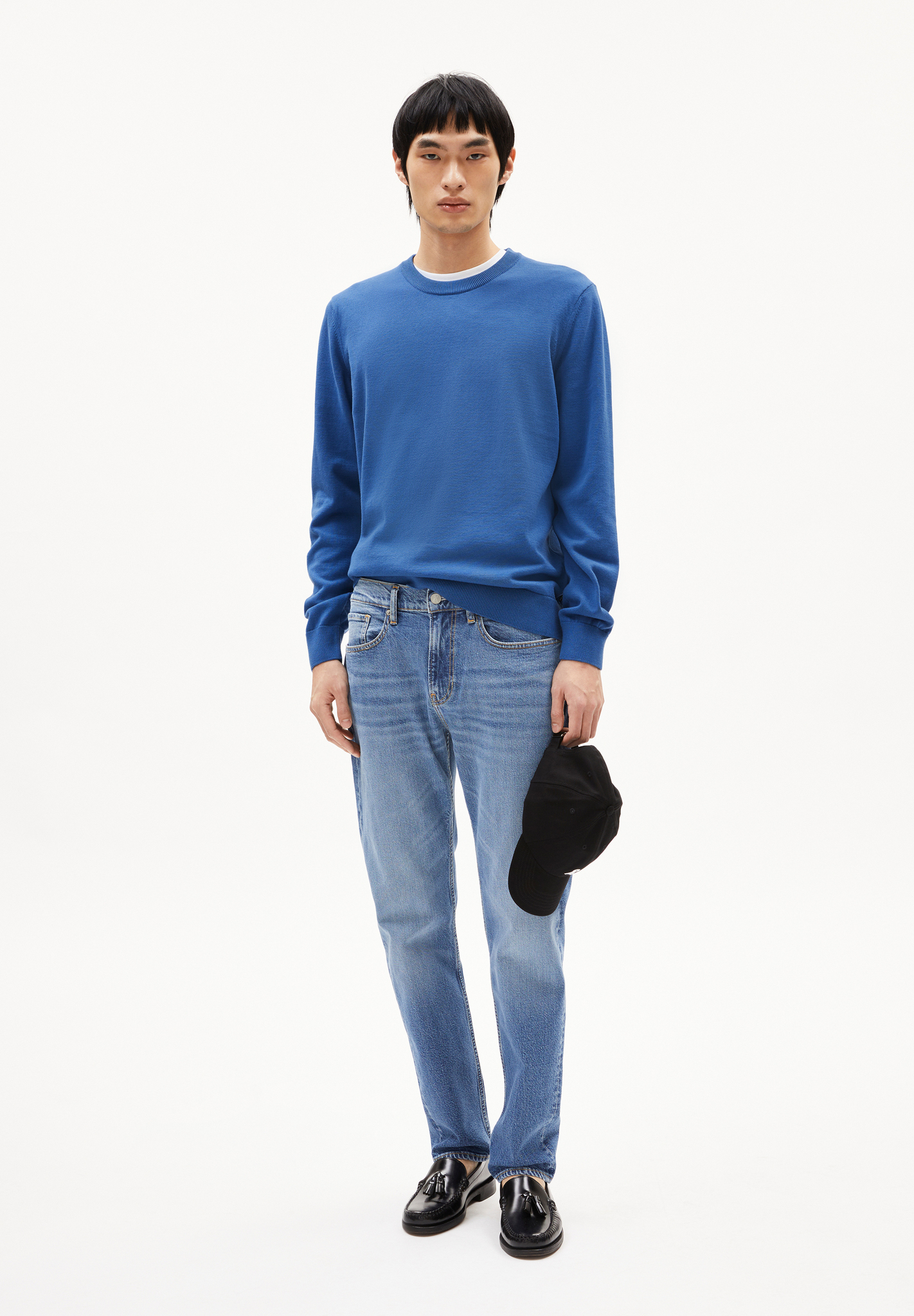 Hosen, Langarm, Ärmel, Stehend, Jeanshose