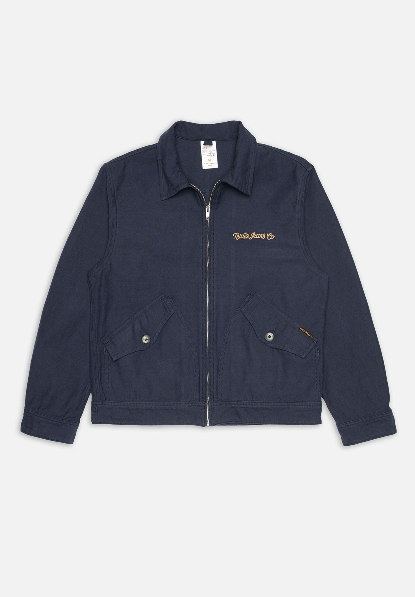 jacke, reißverschluss, navy, pockettaschen, embroidery
